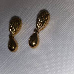 Napier Elegant Gold Drop Earrings